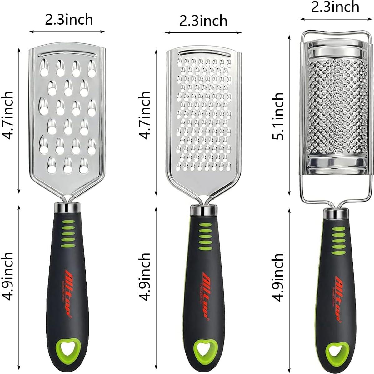 Set de Ralladores ALLTOP de Acero Inoxidable - 3 Piezas