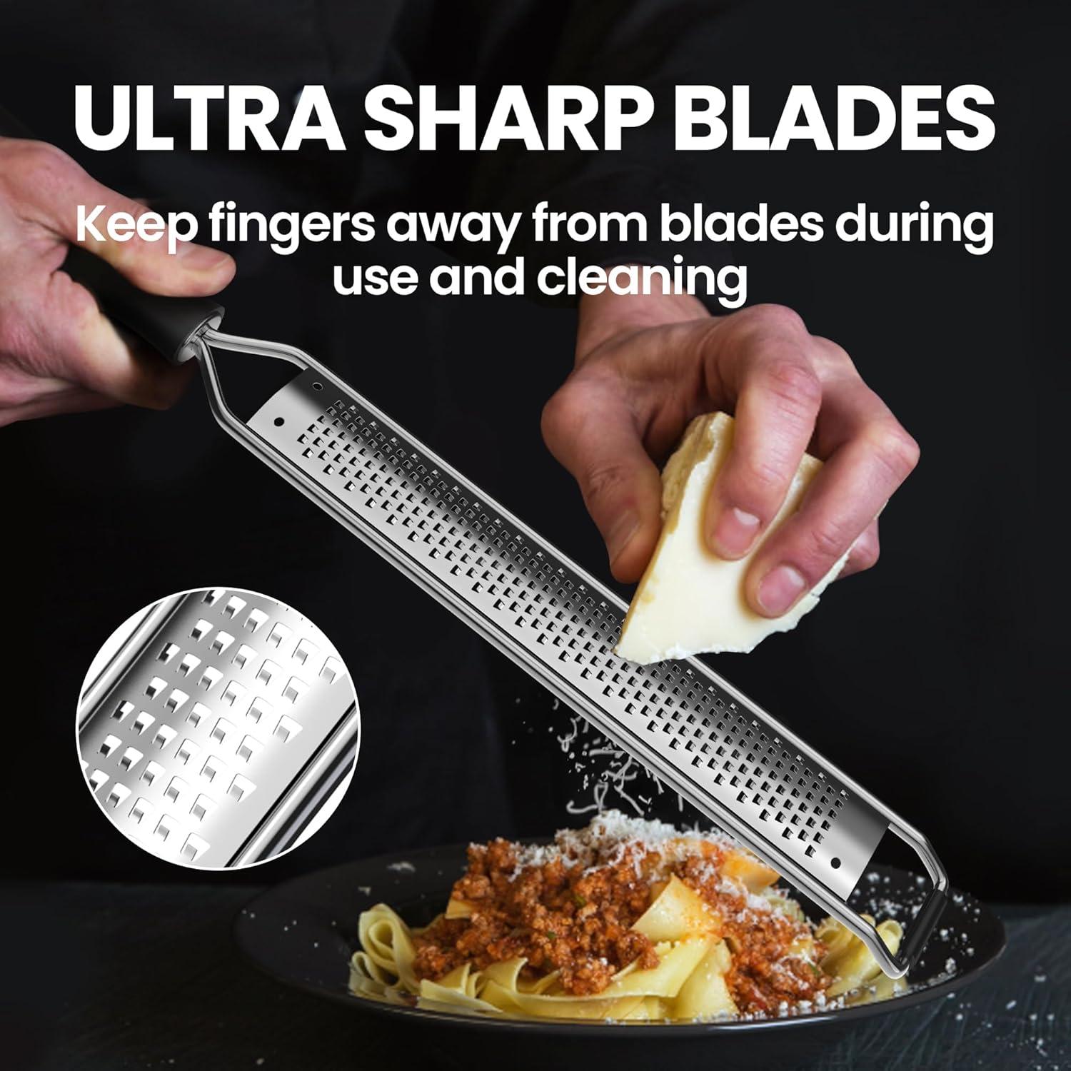 Rallador Zester NEZUIBAN Acero Inoxidable 33 cm Negro