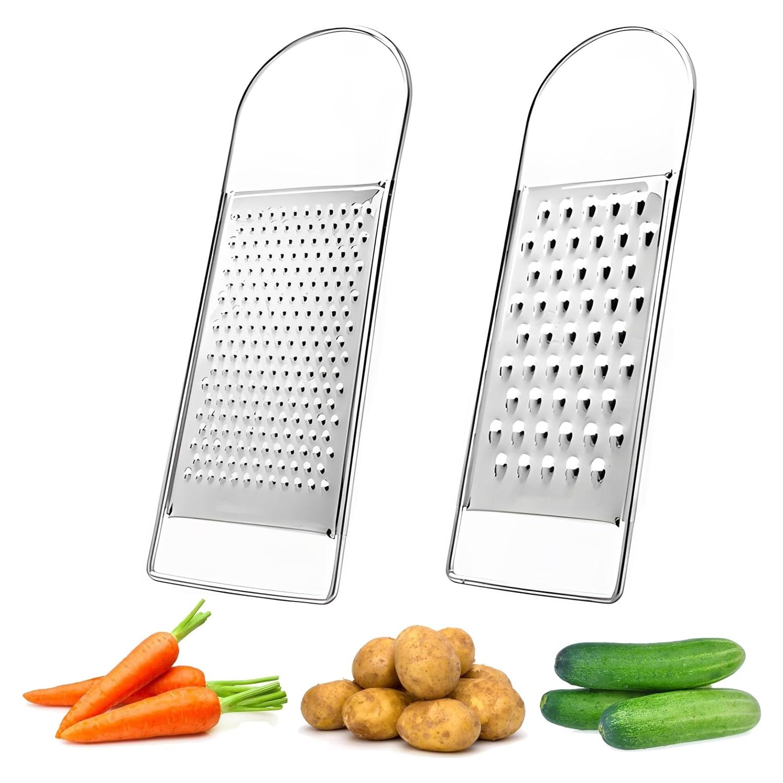 Rallador de Queso de Mano SCORYULE Acero Inoxidable 2 Piezas