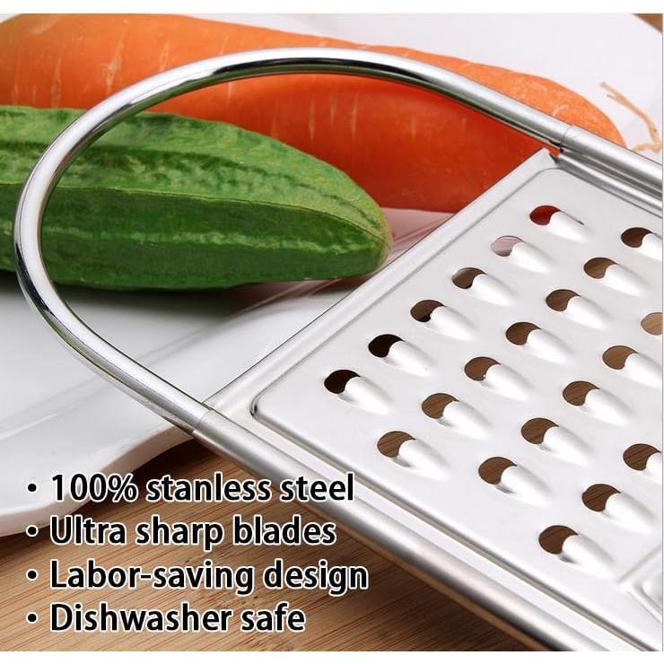 Rallador de Queso de Mano SCORYULE Acero Inoxidable 2 Piezas