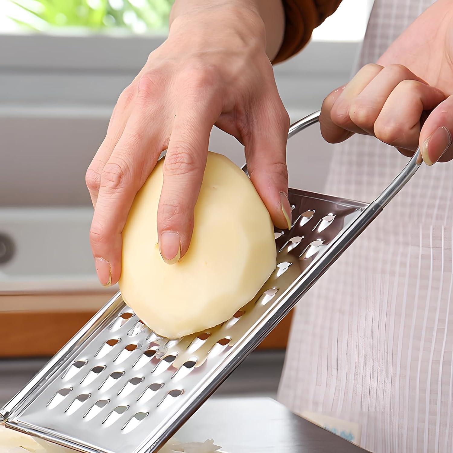 Rallador de Queso de Mano SCORYULE Acero Inoxidable 2 Piezas