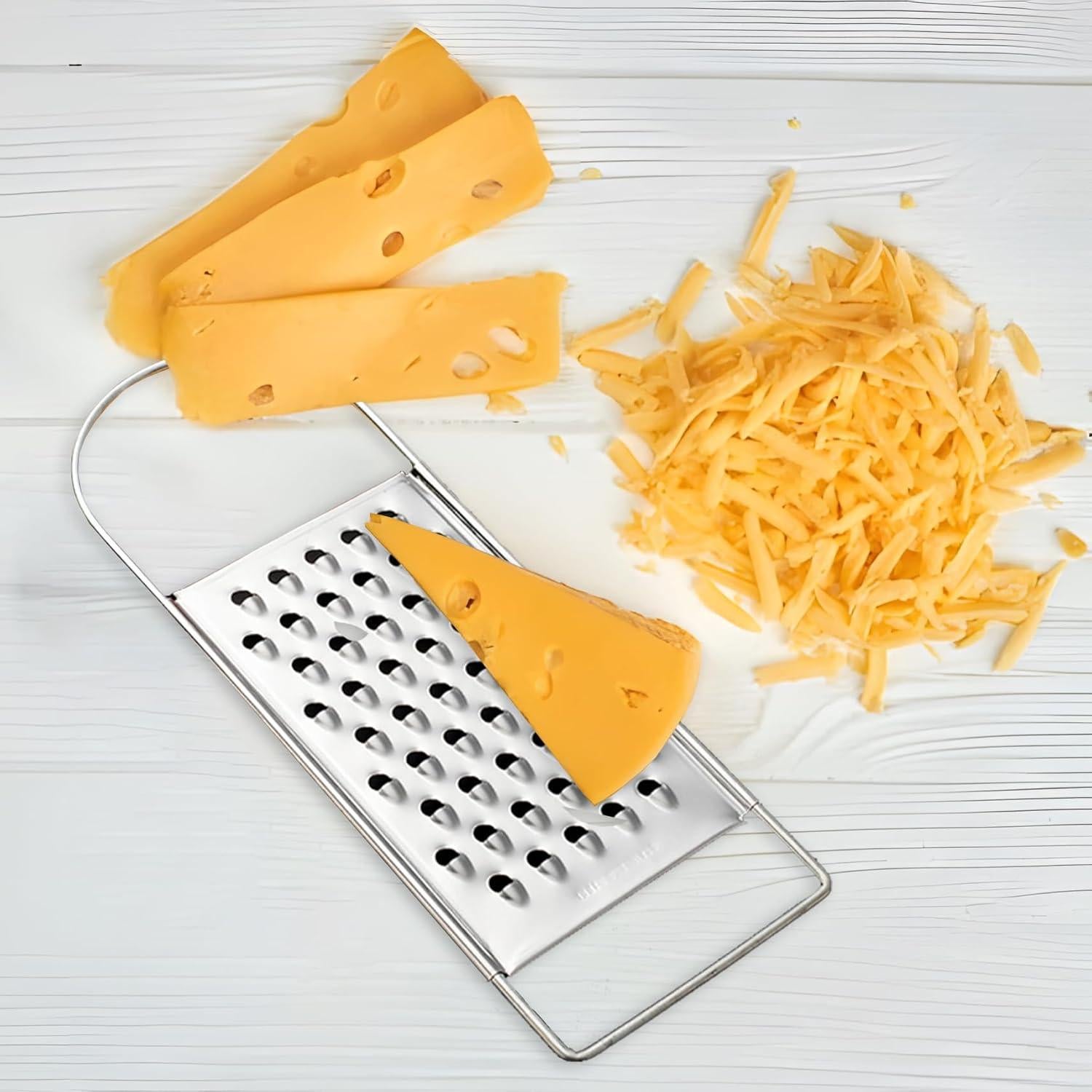 Rallador de Queso de Mano SCORYULE Acero Inoxidable 2 Piezas