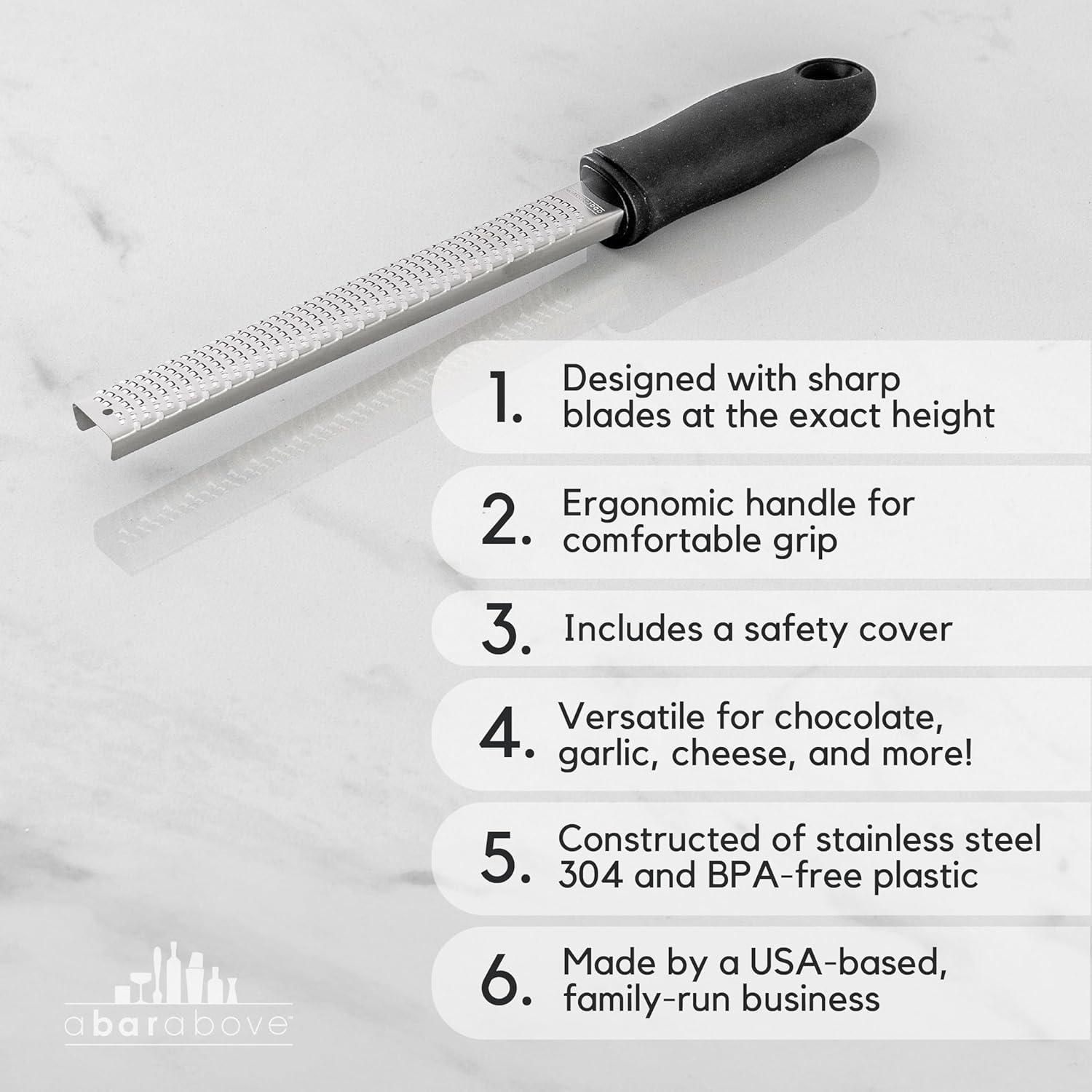 Rallador de Queso y Cítricos A Bar Above - Acero Inoxidable 30.48 cm