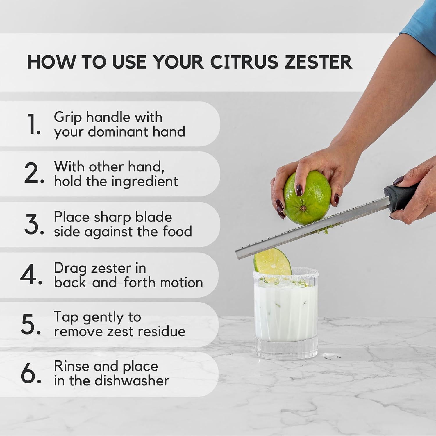 Rallador de Queso y Cítricos A Bar Above - Acero Inoxidable 30.48 cm