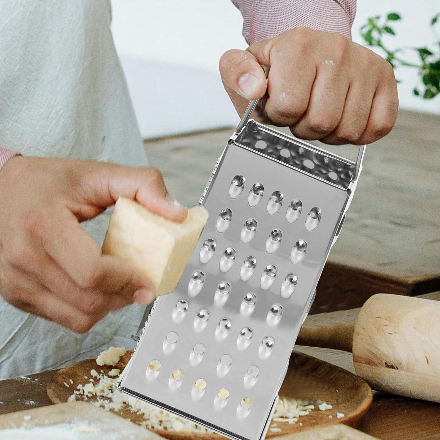 Rallador de Acero Inoxidable MAGICLULU 4 en 1 Portátil 20.3cm