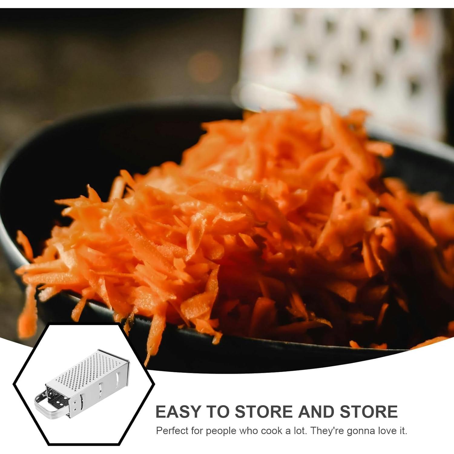 Rallador de Acero Inoxidable MAGICLULU 4 en 1 Portátil 20.3cm