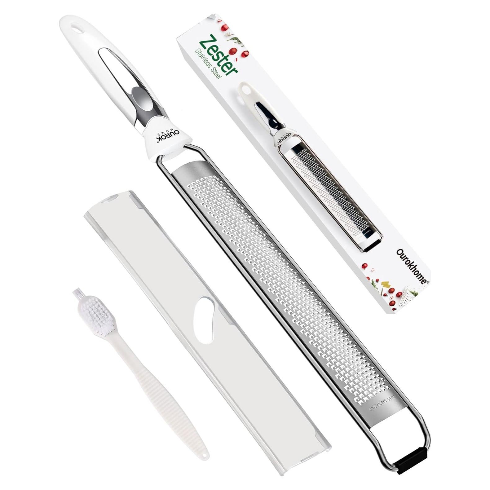 Rallador de Limón Ourokhome de Acero Inoxidable con Cepillo