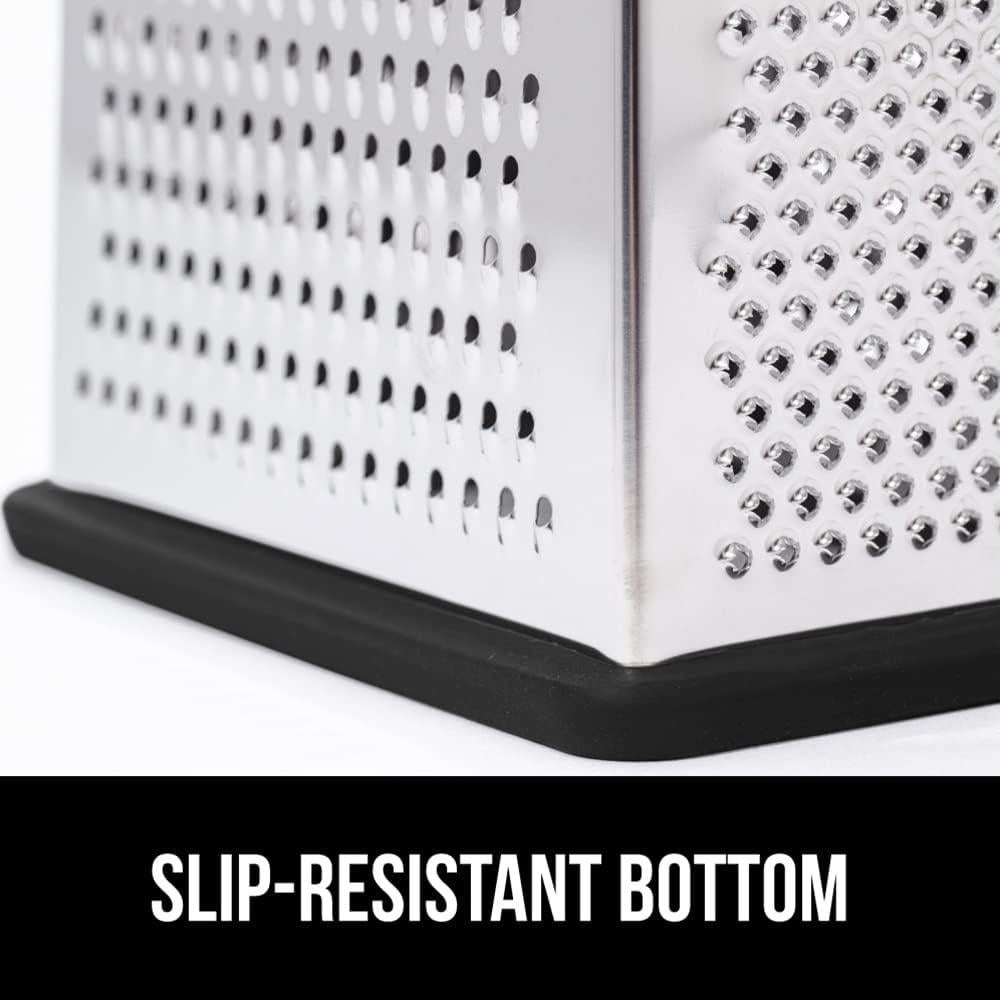 Rallador de Queso Gorilla Grip XL 4 Lados Acero Inoxidable