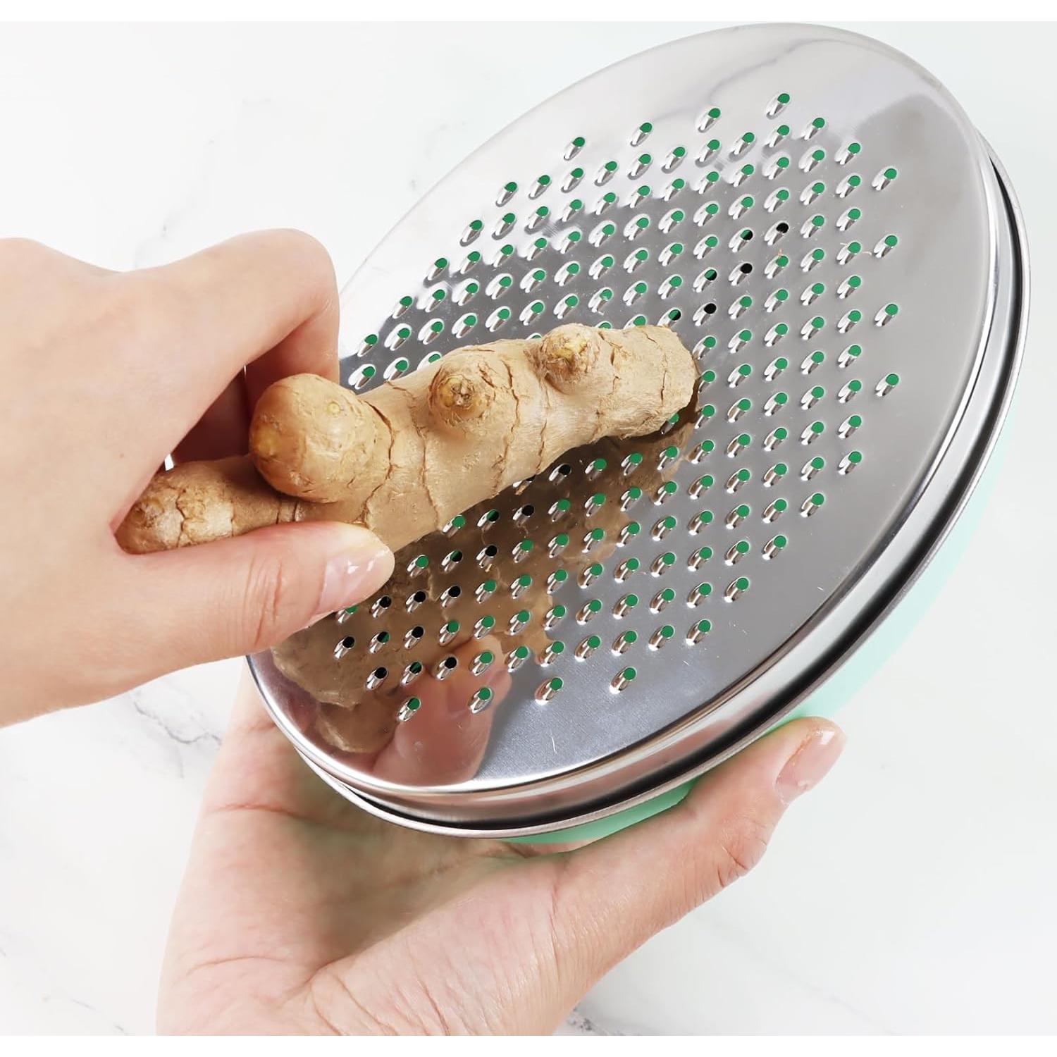 Rallador de Queso KEISSCO Verde con Contenedor y Tapa