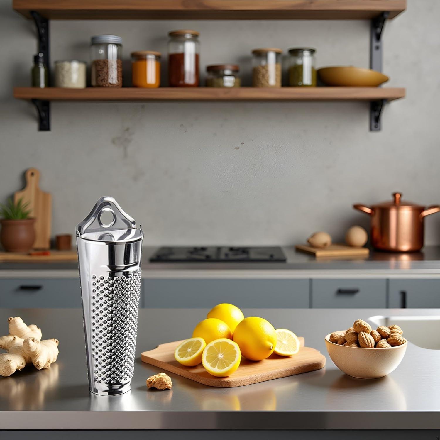 Rallador Multifuncional Jinshining de Acero Inoxidable 17.1 cm