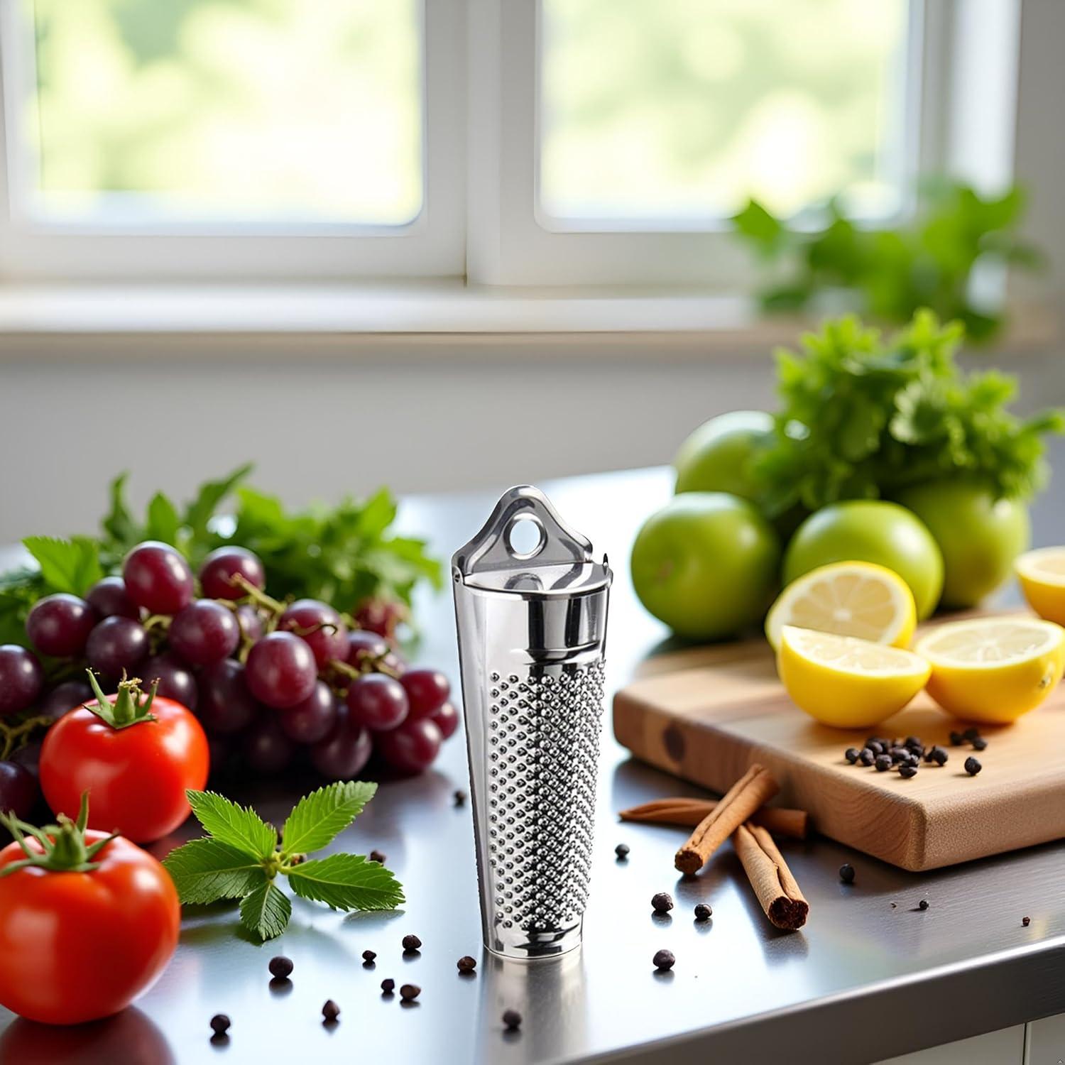 Rallador Multifuncional Jinshining de Acero Inoxidable 17.1 cm