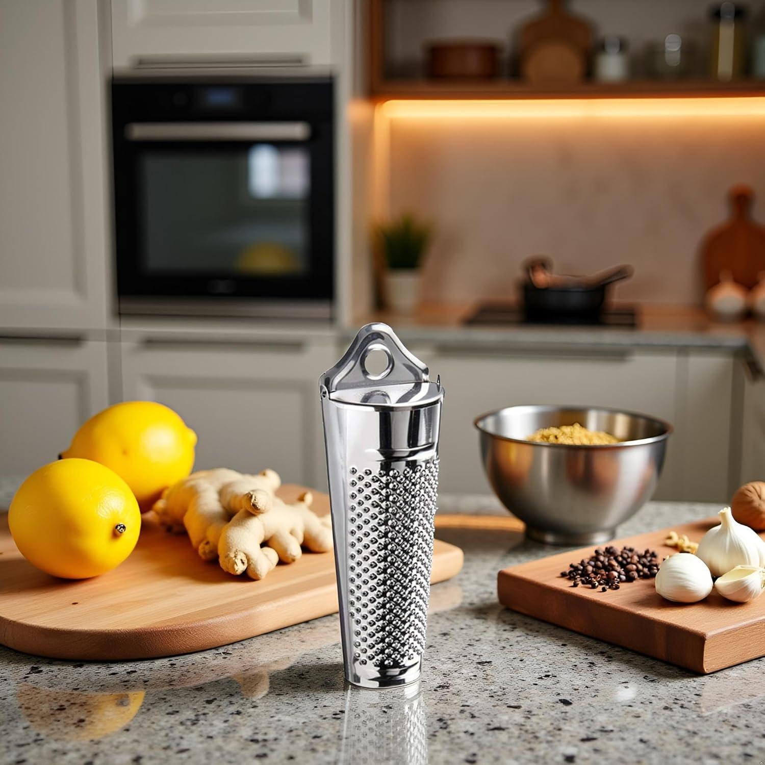 Rallador Multifuncional Jinshining de Acero Inoxidable 17.1 cm