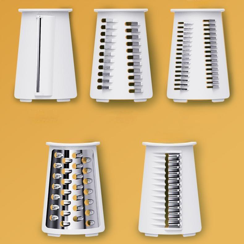 Rallador de Queso Rotativo YHBRAK con 5 Cuchillas Intercambiables