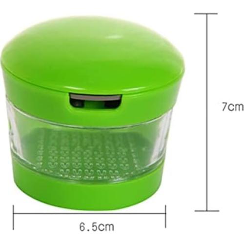 Rallador de Ajo Mini Portátil Genérico Acero Inoxidable Verde