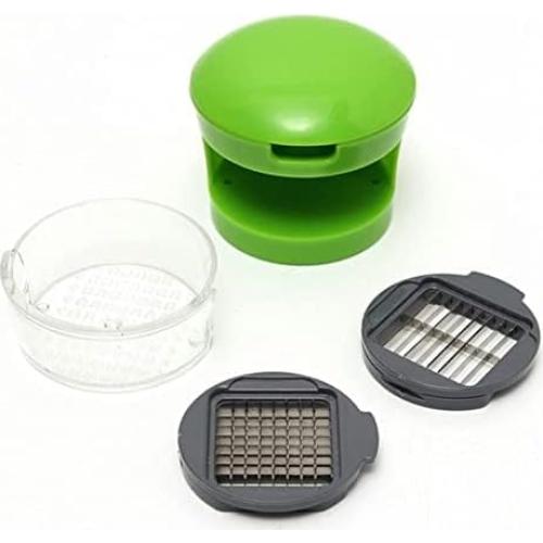 Rallador de Ajo Mini Portátil Genérico Acero Inoxidable Verde
