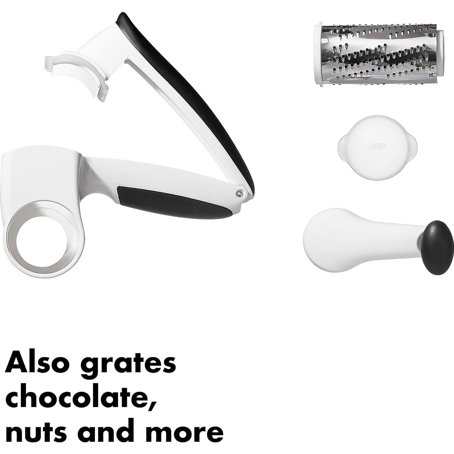 Rallador Rotatorio OXO Good Grips Acero Inoxidable Blanco