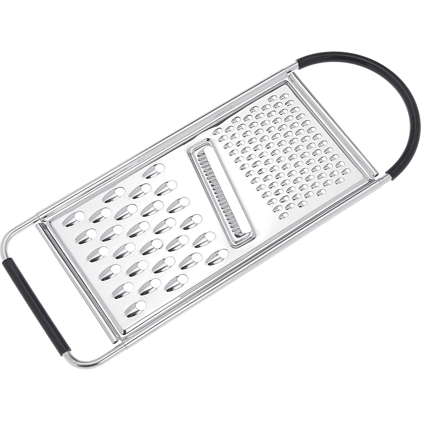 Rallador de Queso Amazon Basics Acero Inoxidable Antideslizante