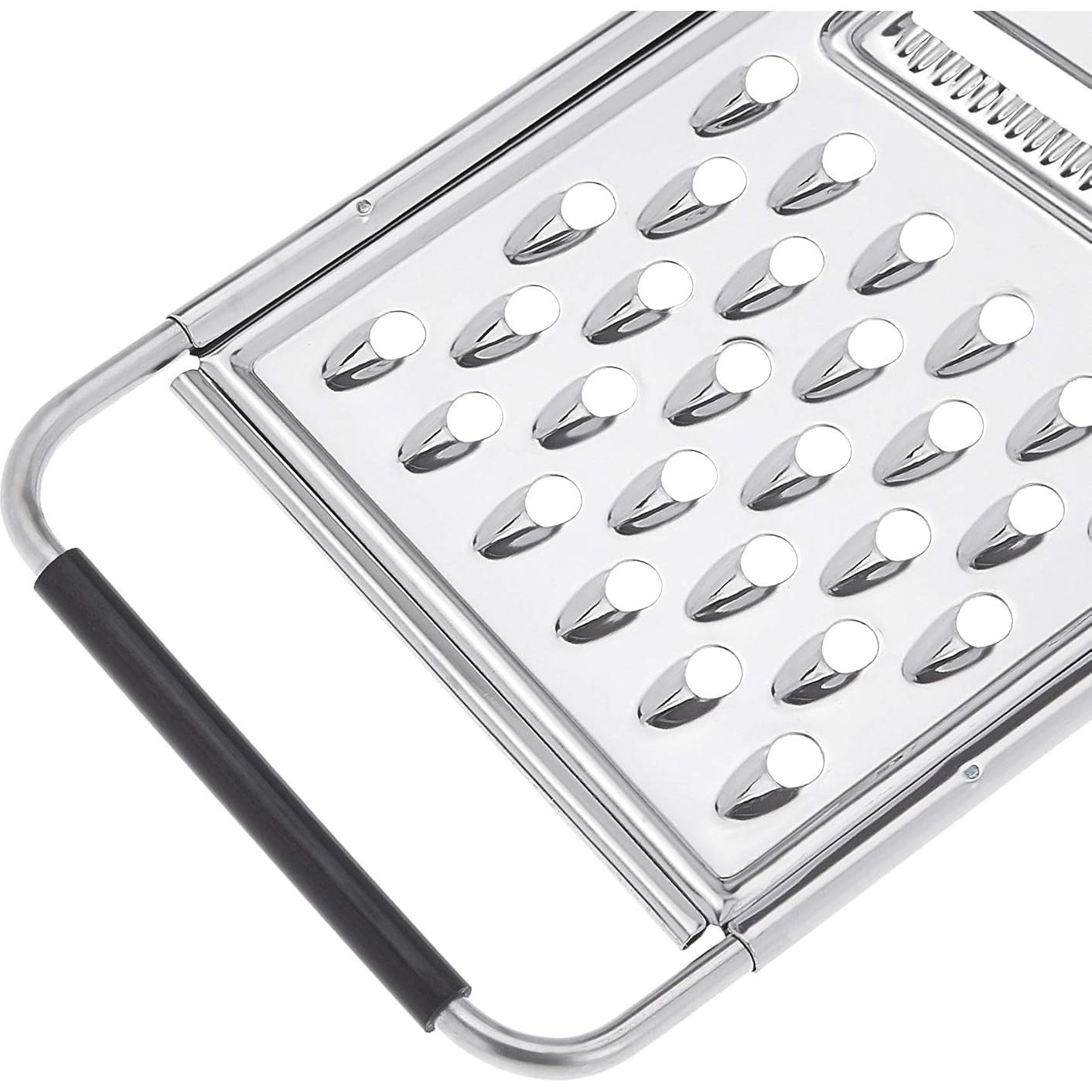 Rallador de Queso Amazon Basics Acero Inoxidable Antideslizante