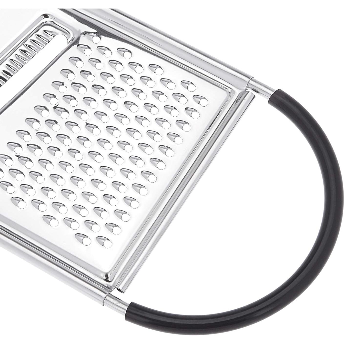 Rallador de Queso Amazon Basics Acero Inoxidable Antideslizante