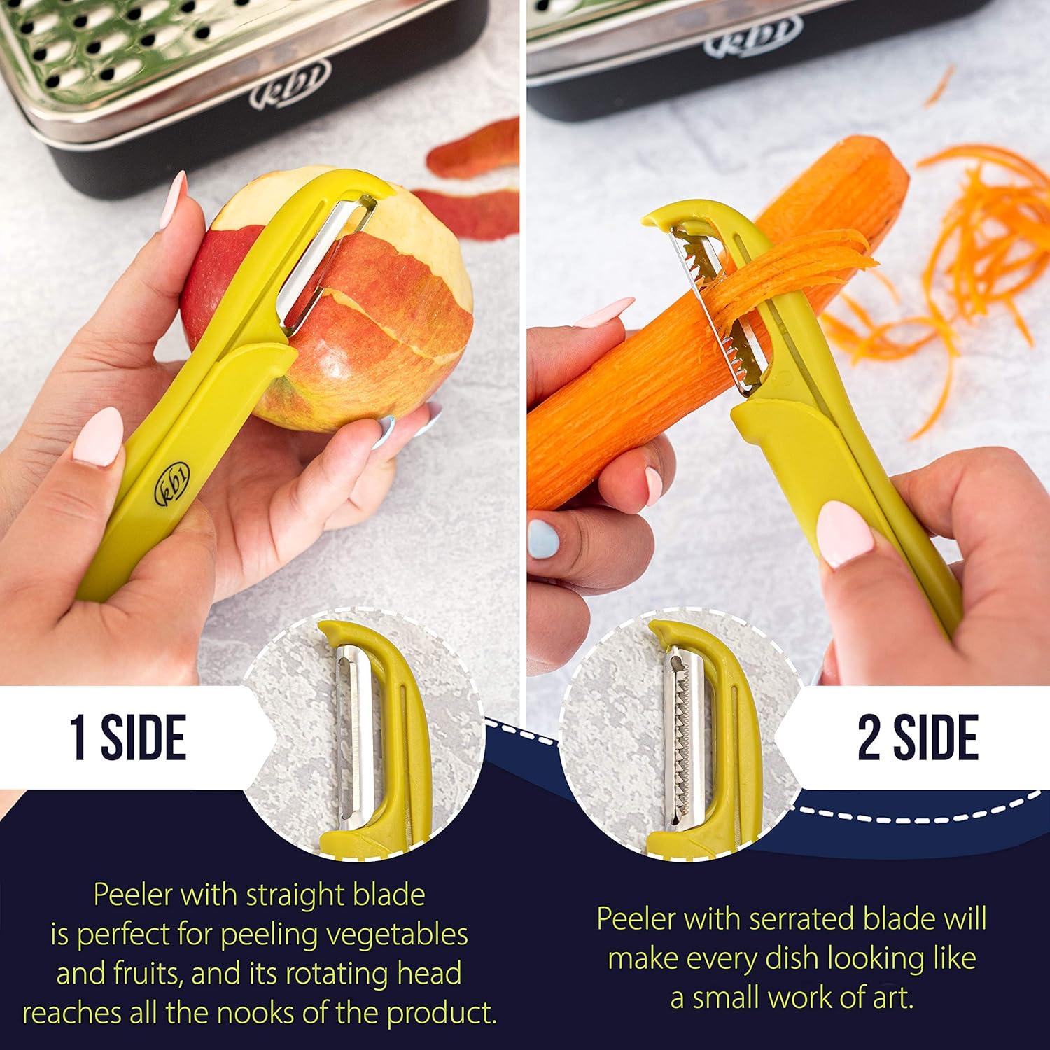 Juego de Rallador y Pelador KitchenBe1 con Contenedor BPA