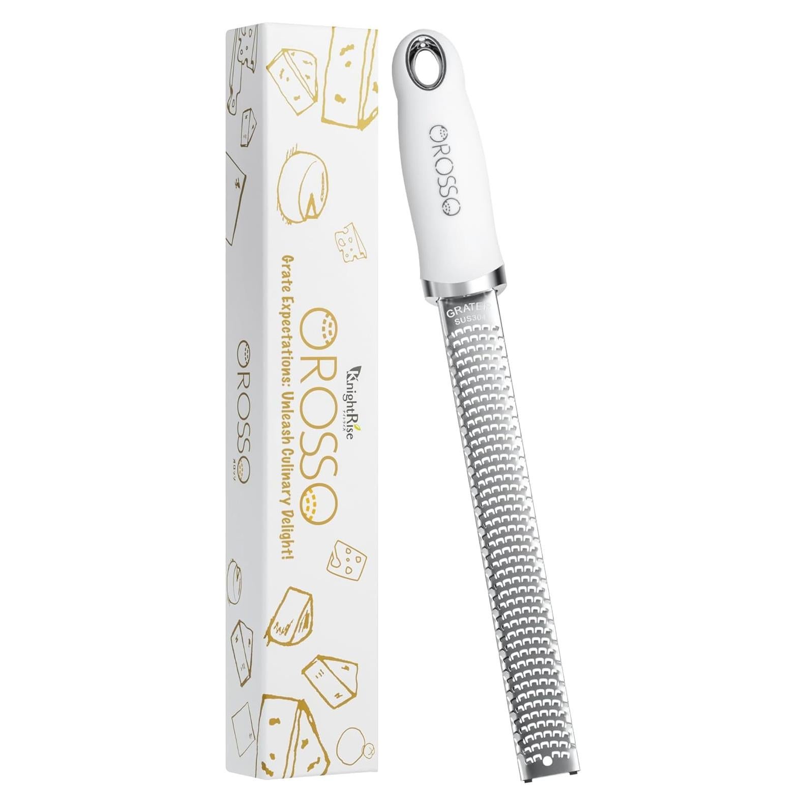 Rallador Zester OROSSO Blanco Acero Inoxidable 90g