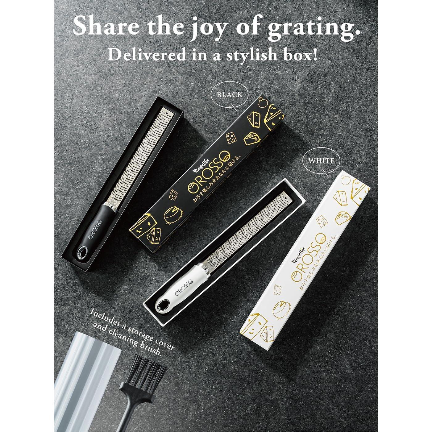 Rallador Zester OROSSO Blanco Acero Inoxidable 90g