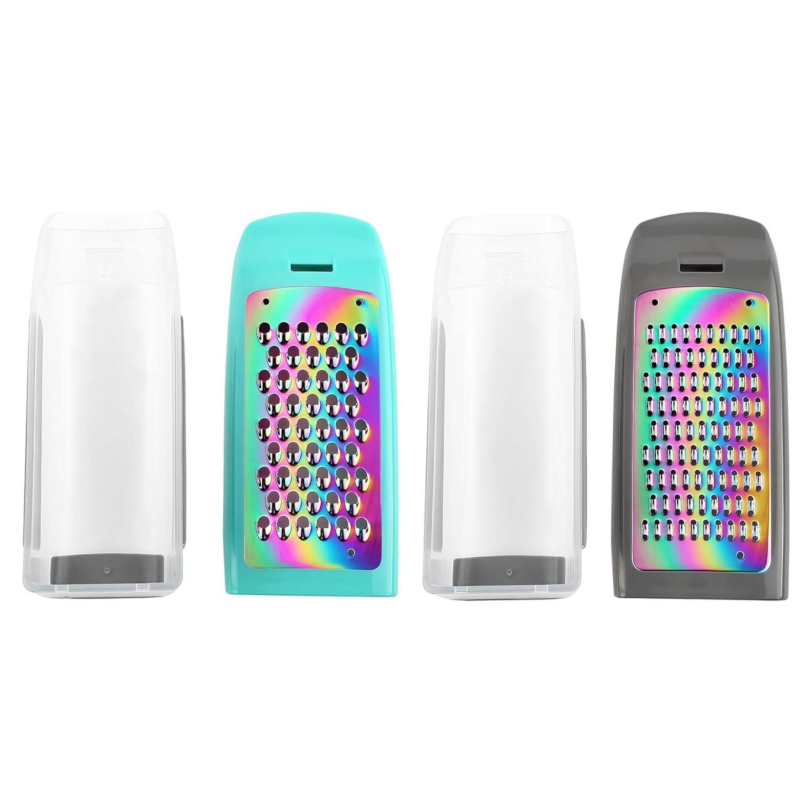 Conjunto de Ralladores de Mano Marco Almond MA63 Titanio Arcoíris