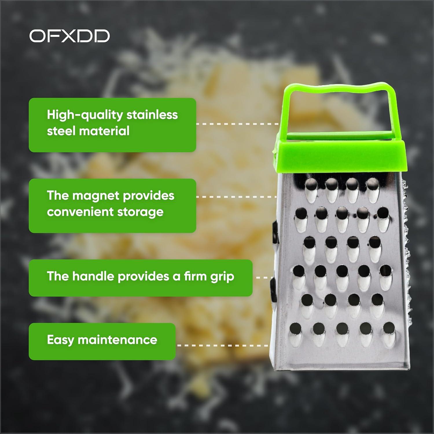 Rallador Mini de Cocina OFXDD - Acero Inoxidable 4 Lados