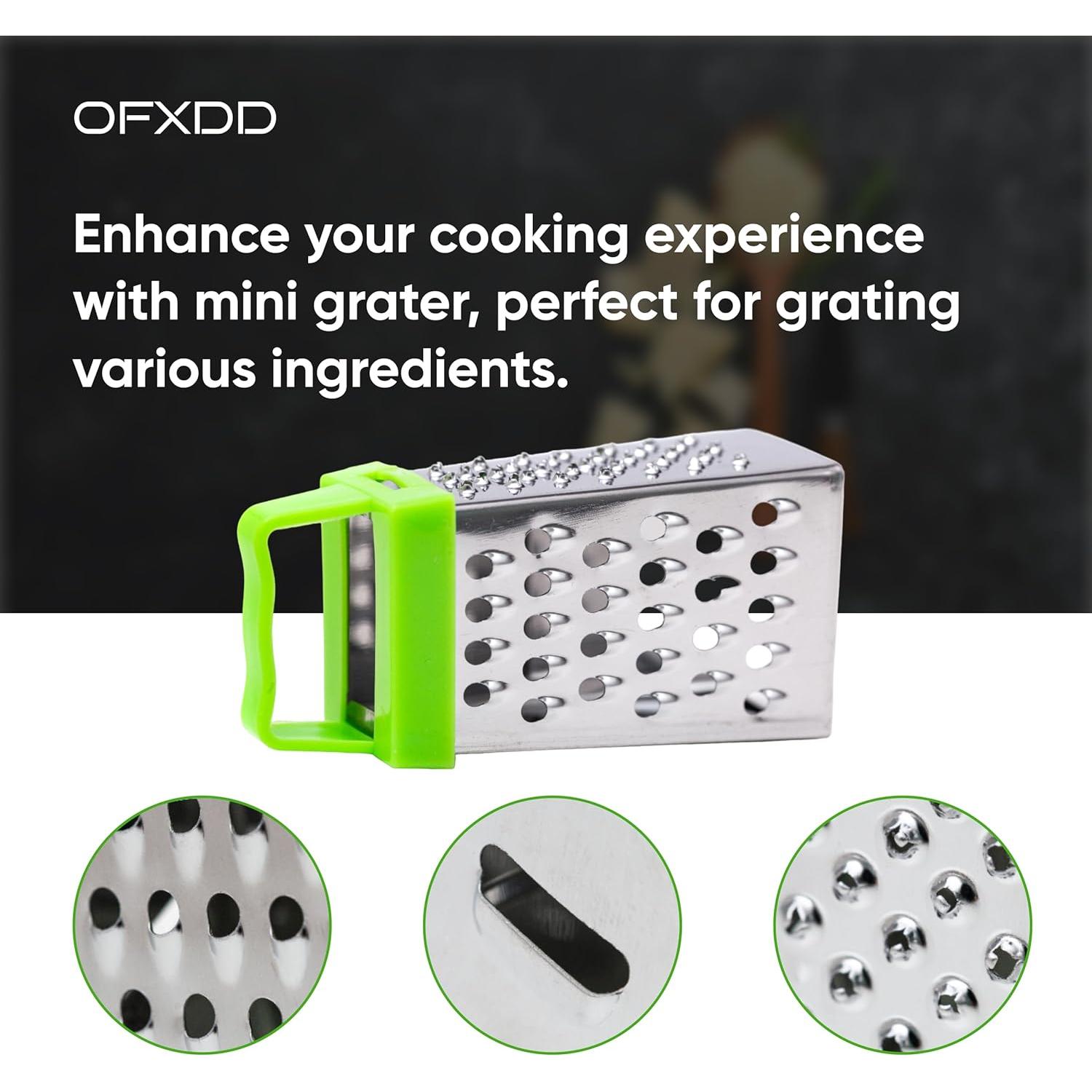 Rallador Mini de Cocina OFXDD - Acero Inoxidable 4 Lados