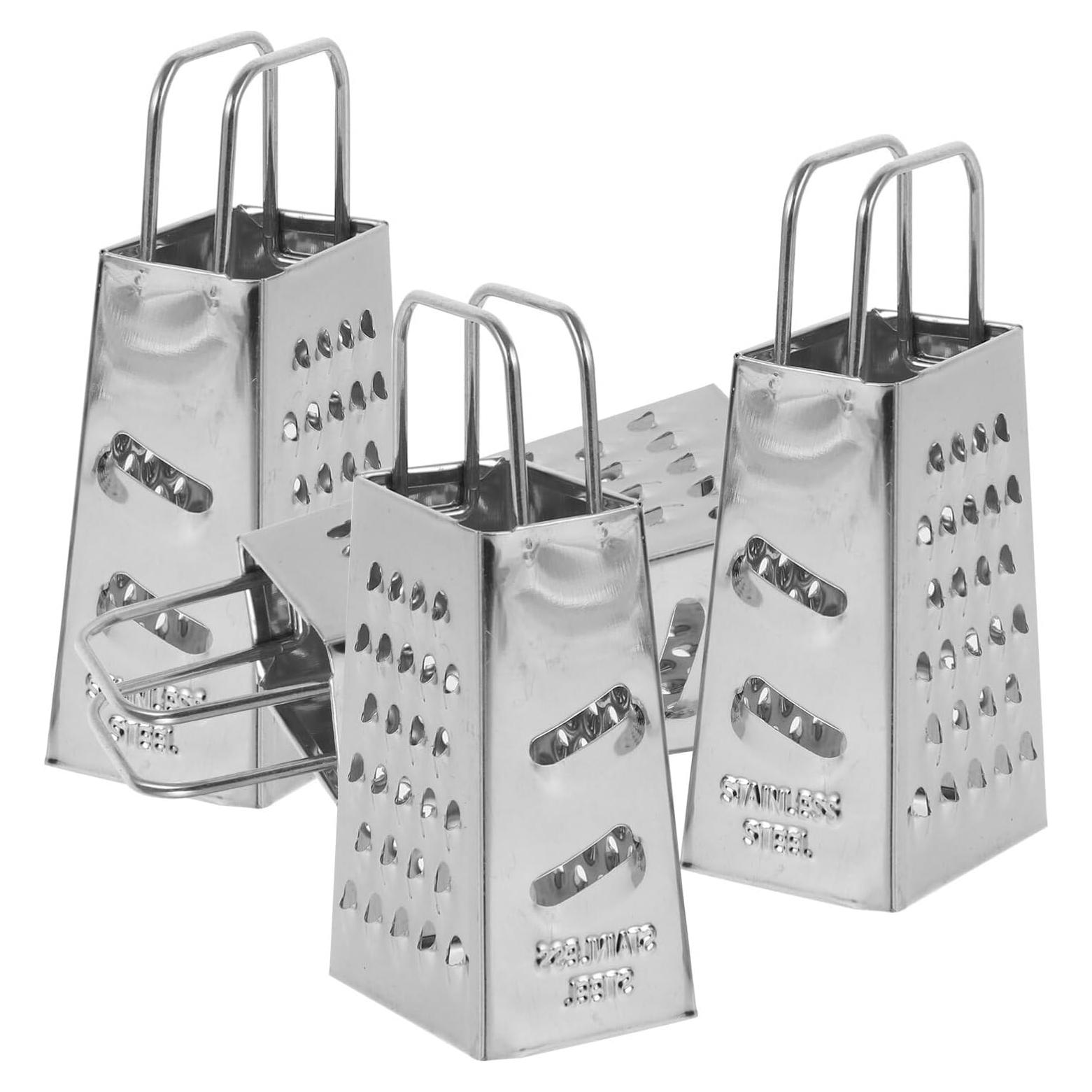 Rallador de Acero Inoxidable 4 Lados HOLIDYOYO Mini 8cm