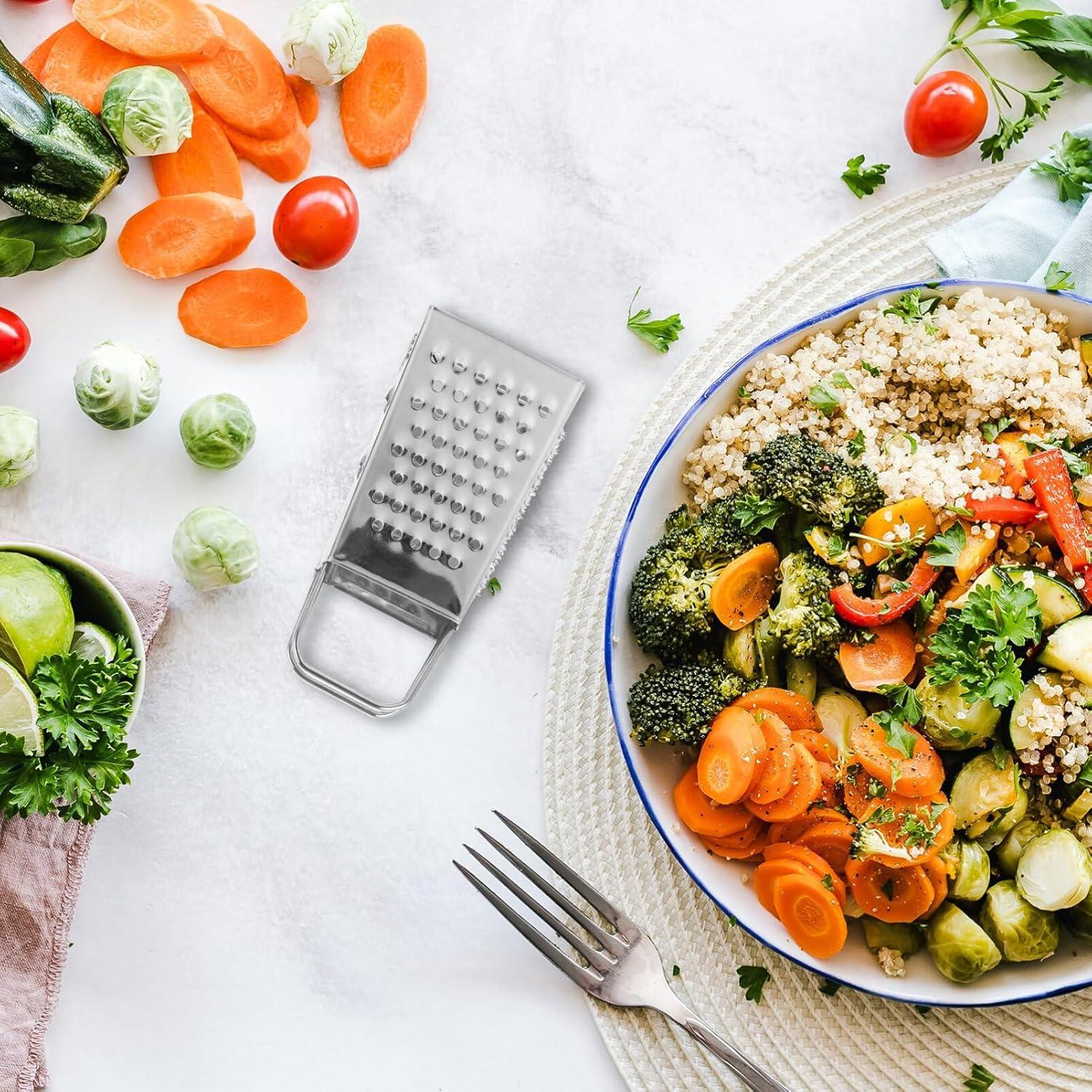 Rallador de Acero Inoxidable 4 Lados HOLIDYOYO Mini 8cm