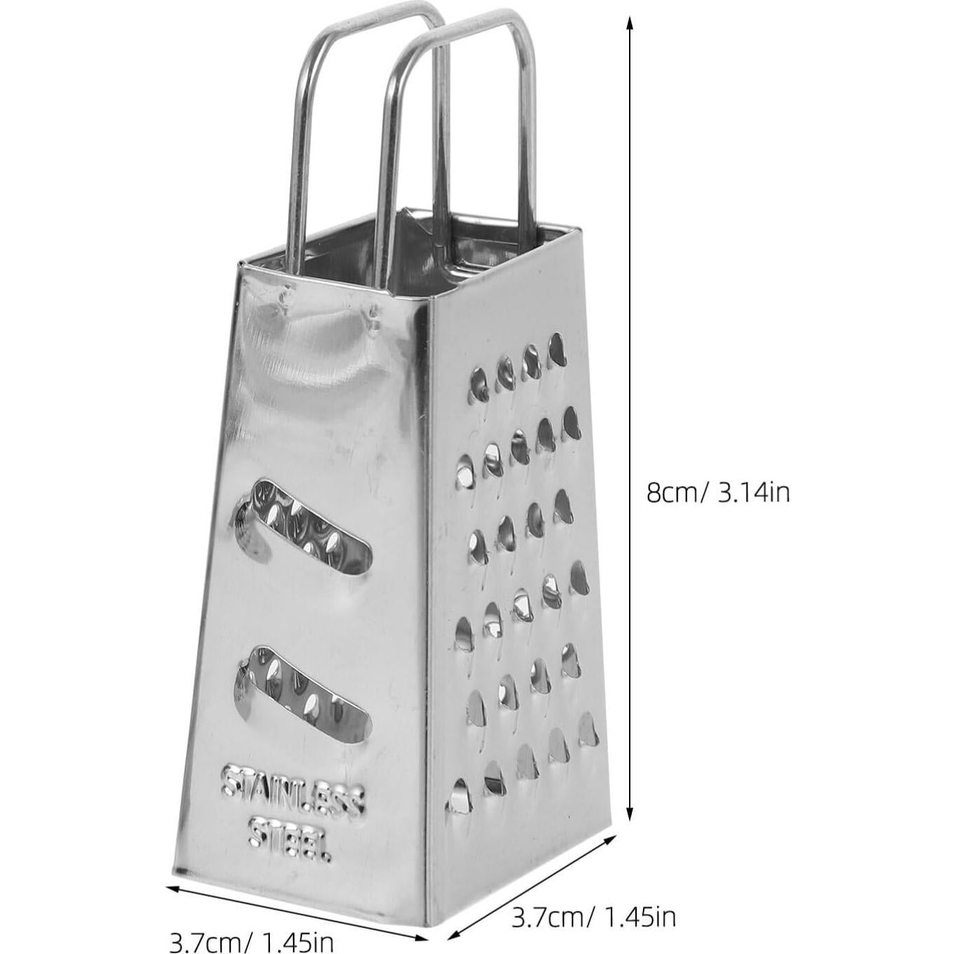 Rallador de Acero Inoxidable 4 Lados HOLIDYOYO Mini 8cm