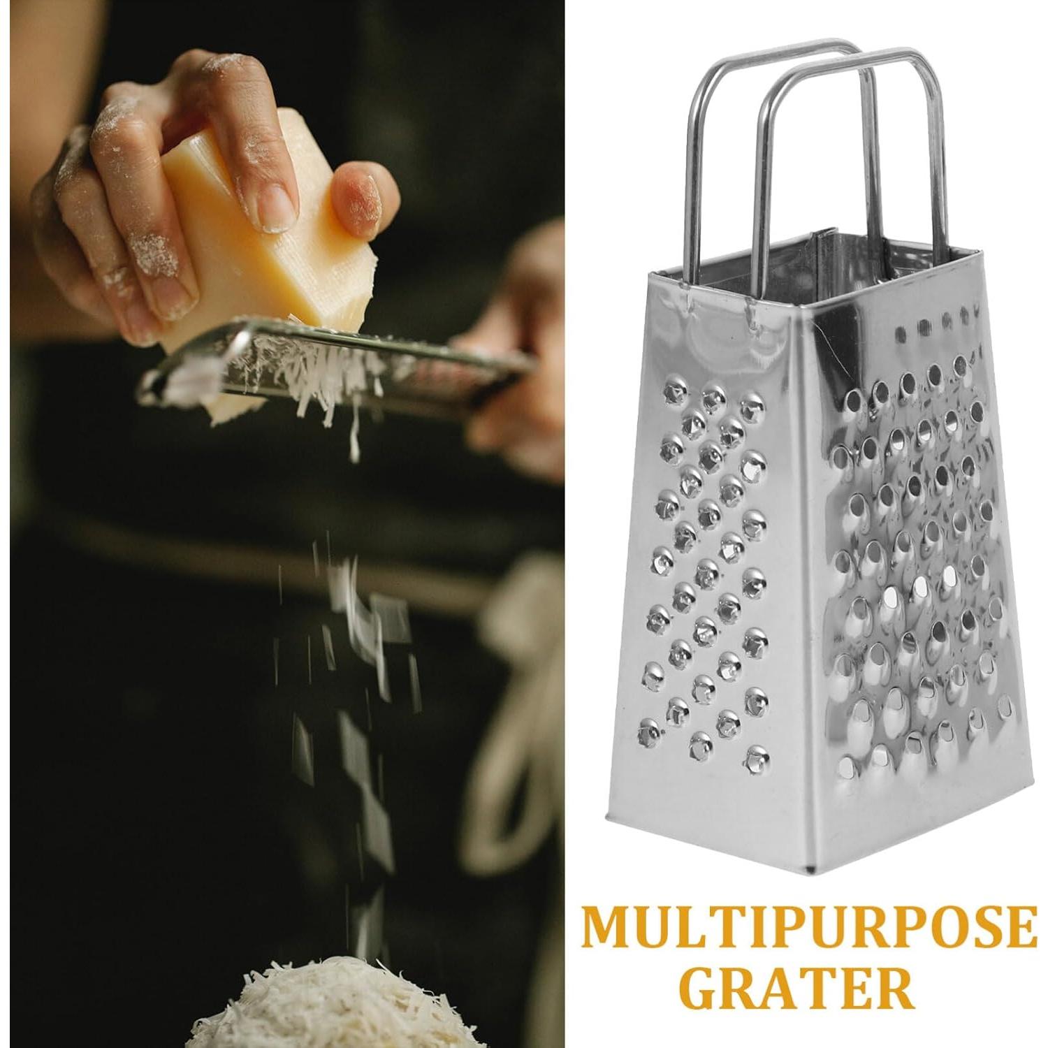 Rallador de Acero Inoxidable 4 Lados HOLIDYOYO Mini 8cm