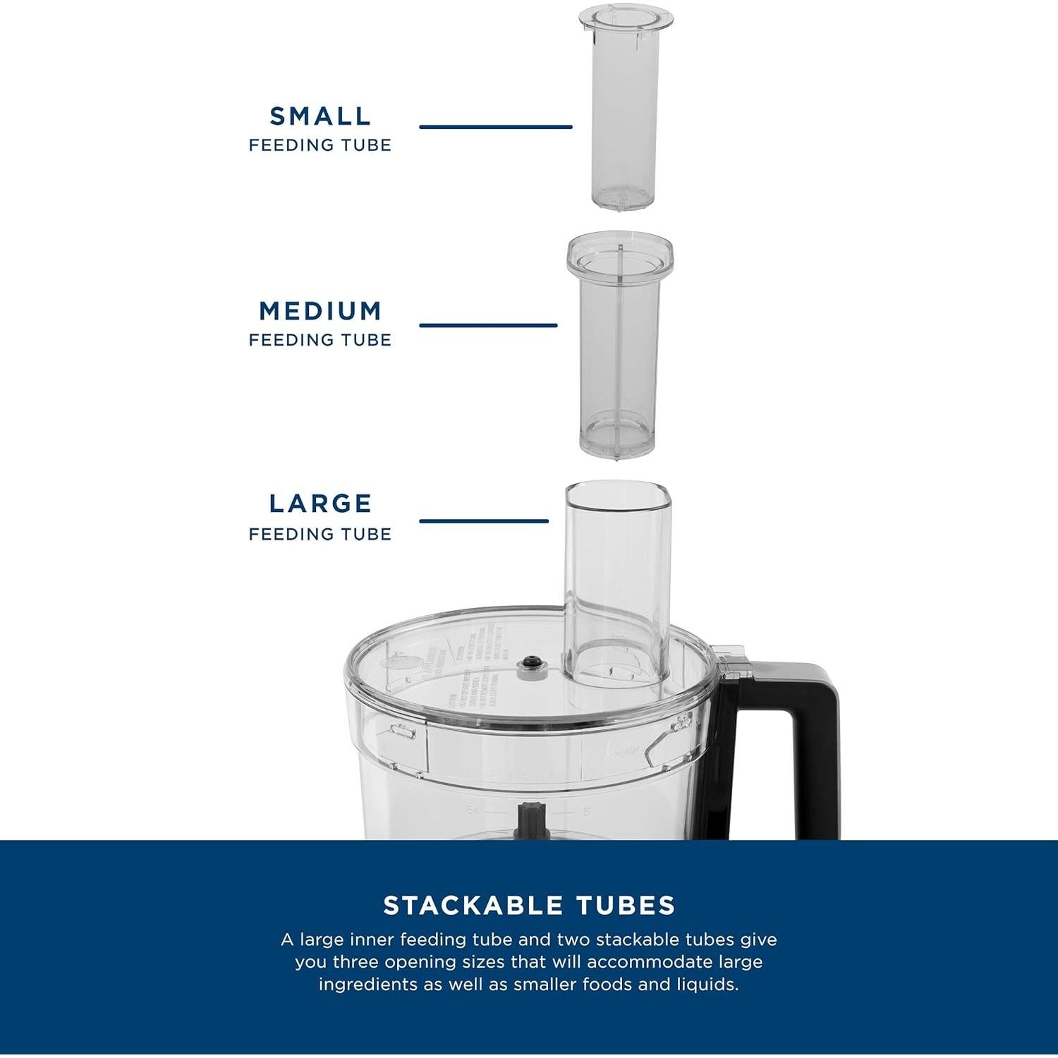 Procesador de Alimentos GE G8P1AASSPSS 12 Tazas 550W Acero Inoxidable
