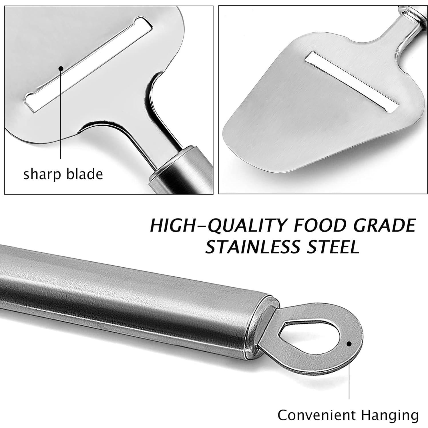 Cortador de Queso TOPULORS de Acero Inoxidable 23 cm