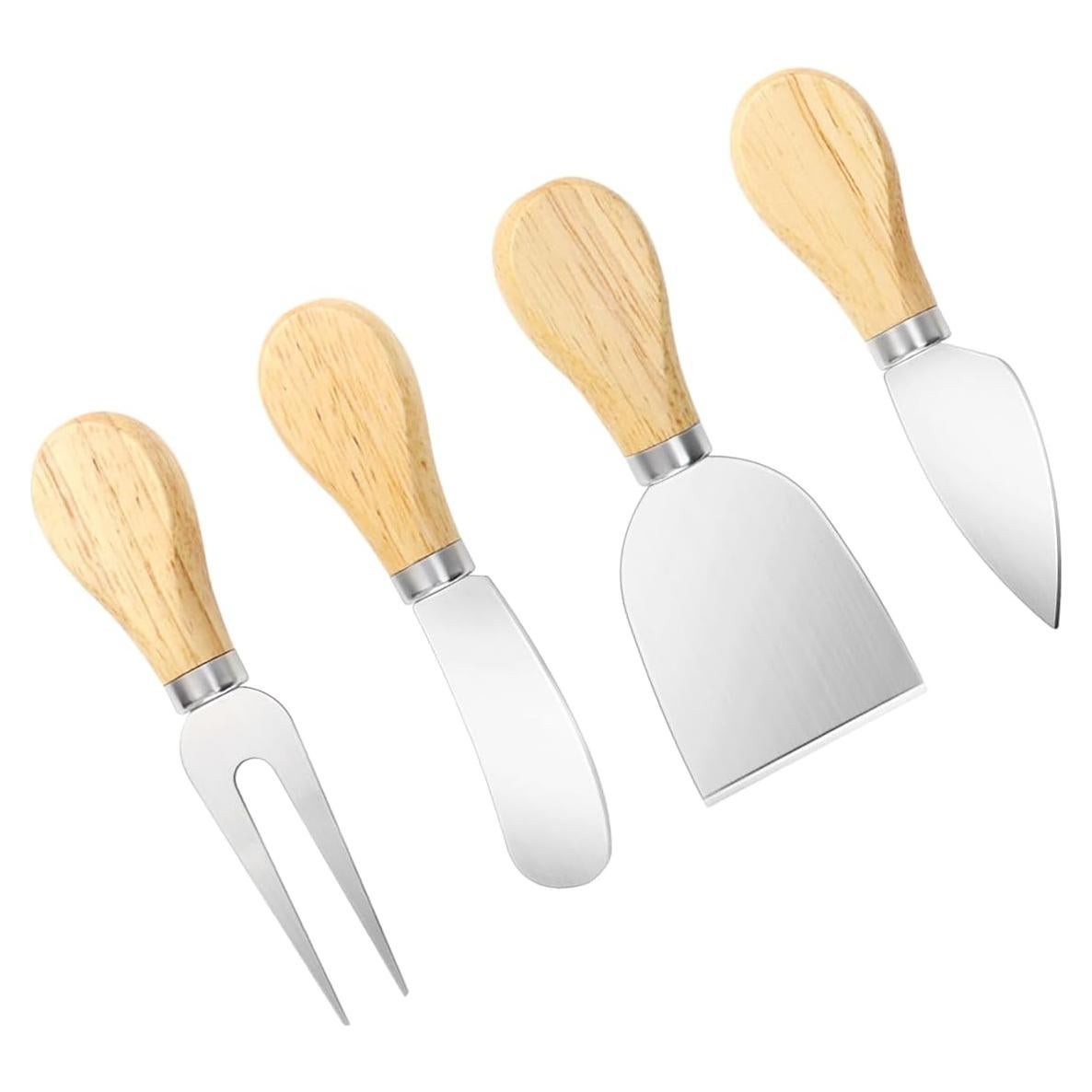 Juego de Cuchillos para Queso Yuntop 4 Piezas Acero Inoxidable