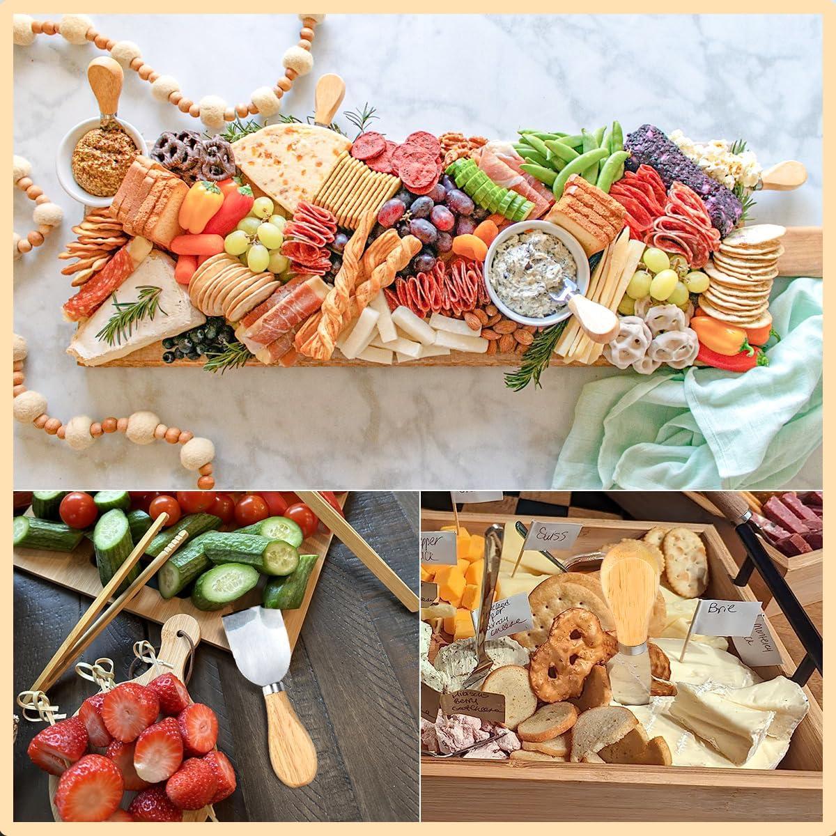 Juego de Cuchillos para Queso Yuntop 4 Piezas Acero Inoxidable