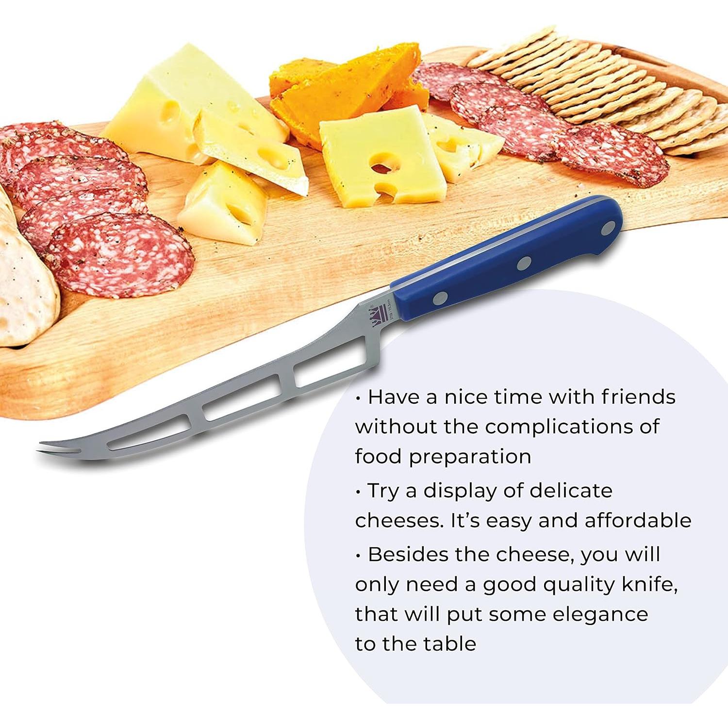 Cuchillo de Queso Francés M&G 15.7 cm Mango POM Azul