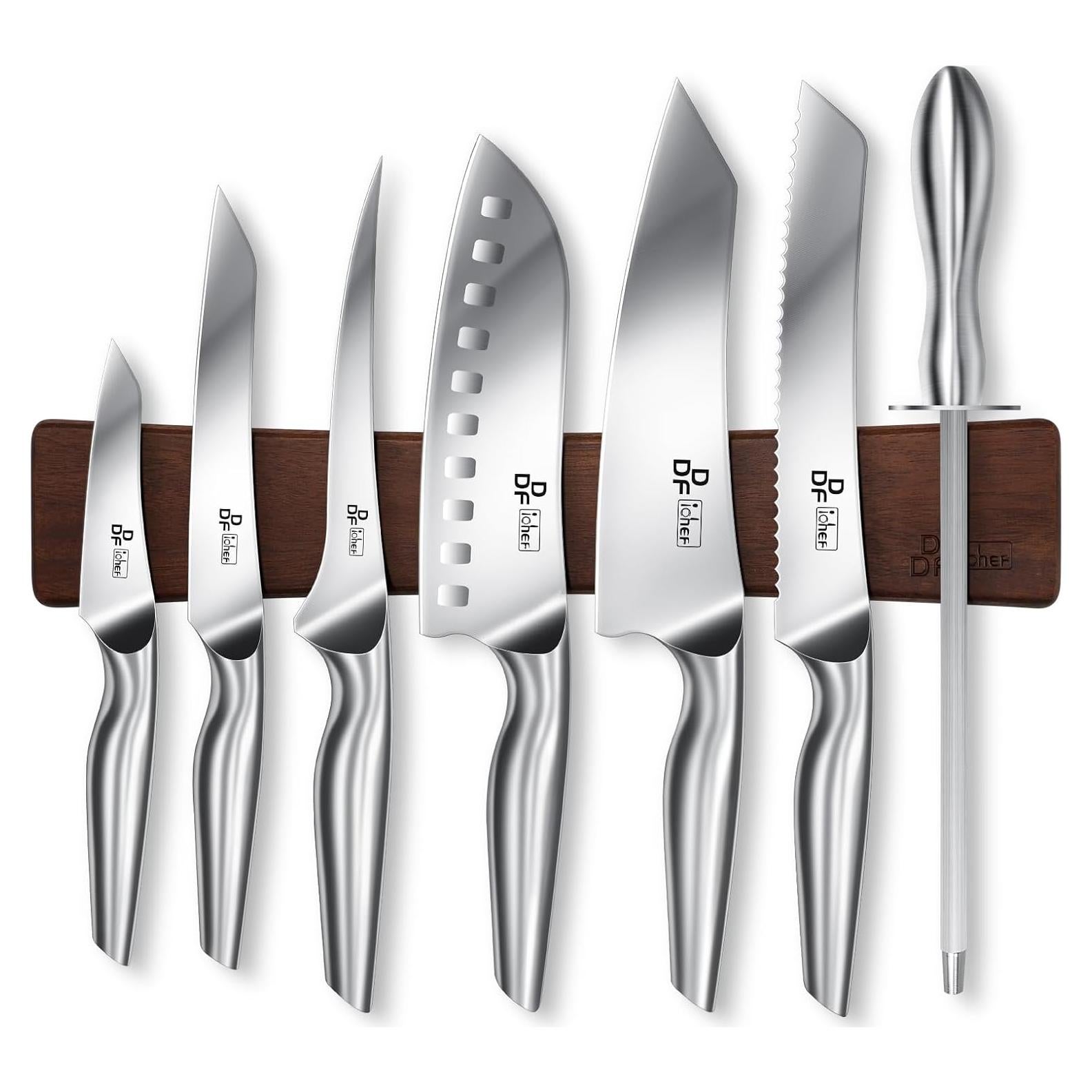 Juego de Cuchillos de Cocina DDF iohEF 8 Piezas Acero Inoxidable