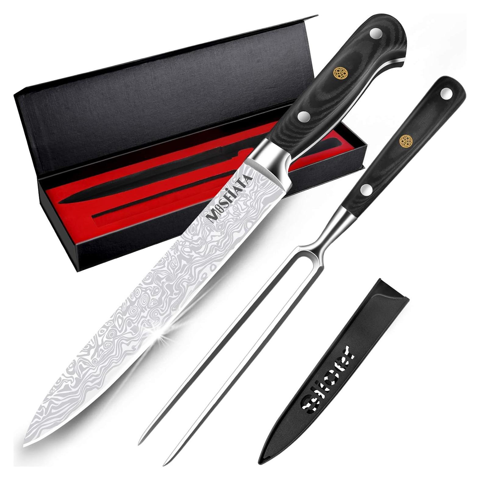 Juego de Cuchillo de 20.3 cm y Tenedor de 17.8 cm MOSFiATA