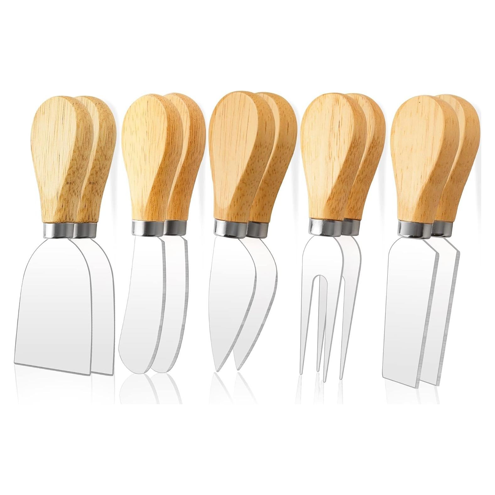 Juego de Cuchillos para Queso 10 Piezas ProudMoore Acero Inoxidable