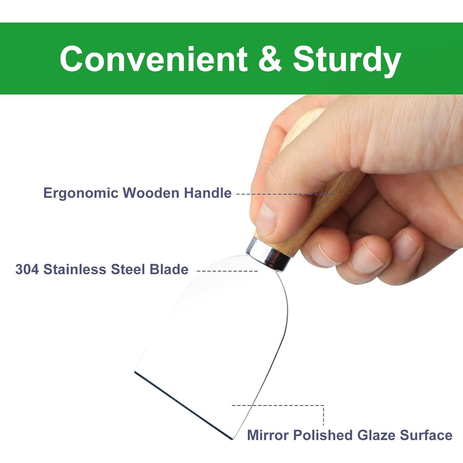 Juego de Cuchillos para Queso 10 Piezas ProudMoore Acero Inoxidable