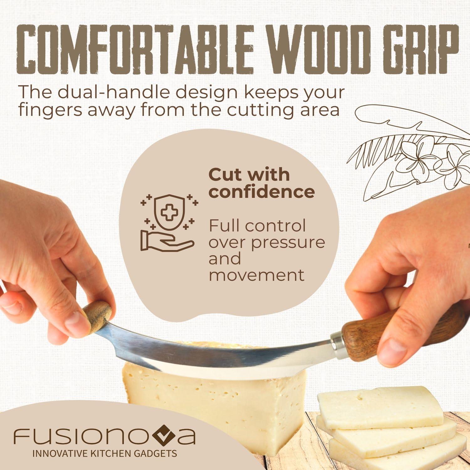 Cuchillo de Queso Fusionova 10.9 cm Doble Mango Inoxidable