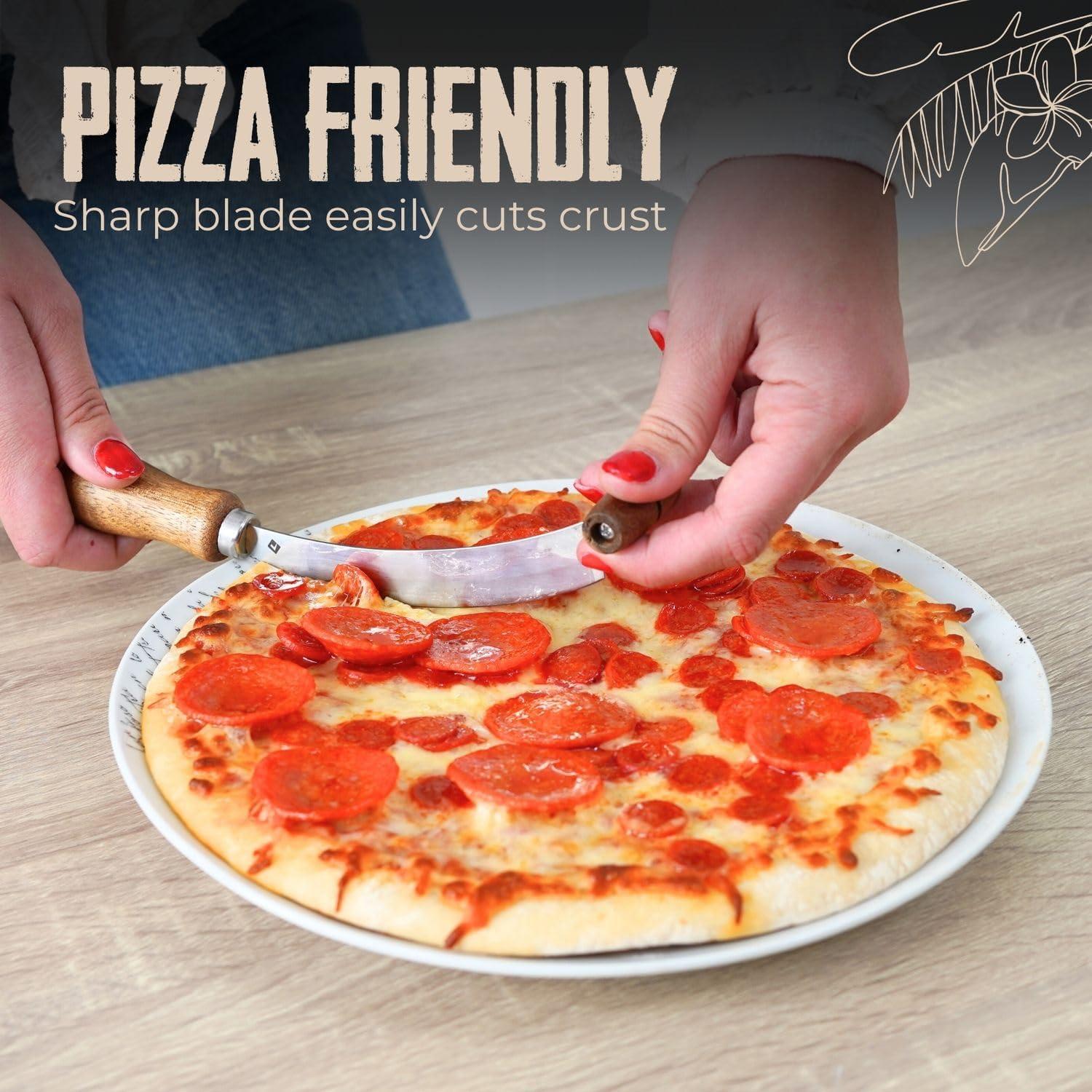 Cuchillo de Queso Fusionova 10.9 cm Doble Mango Inoxidable