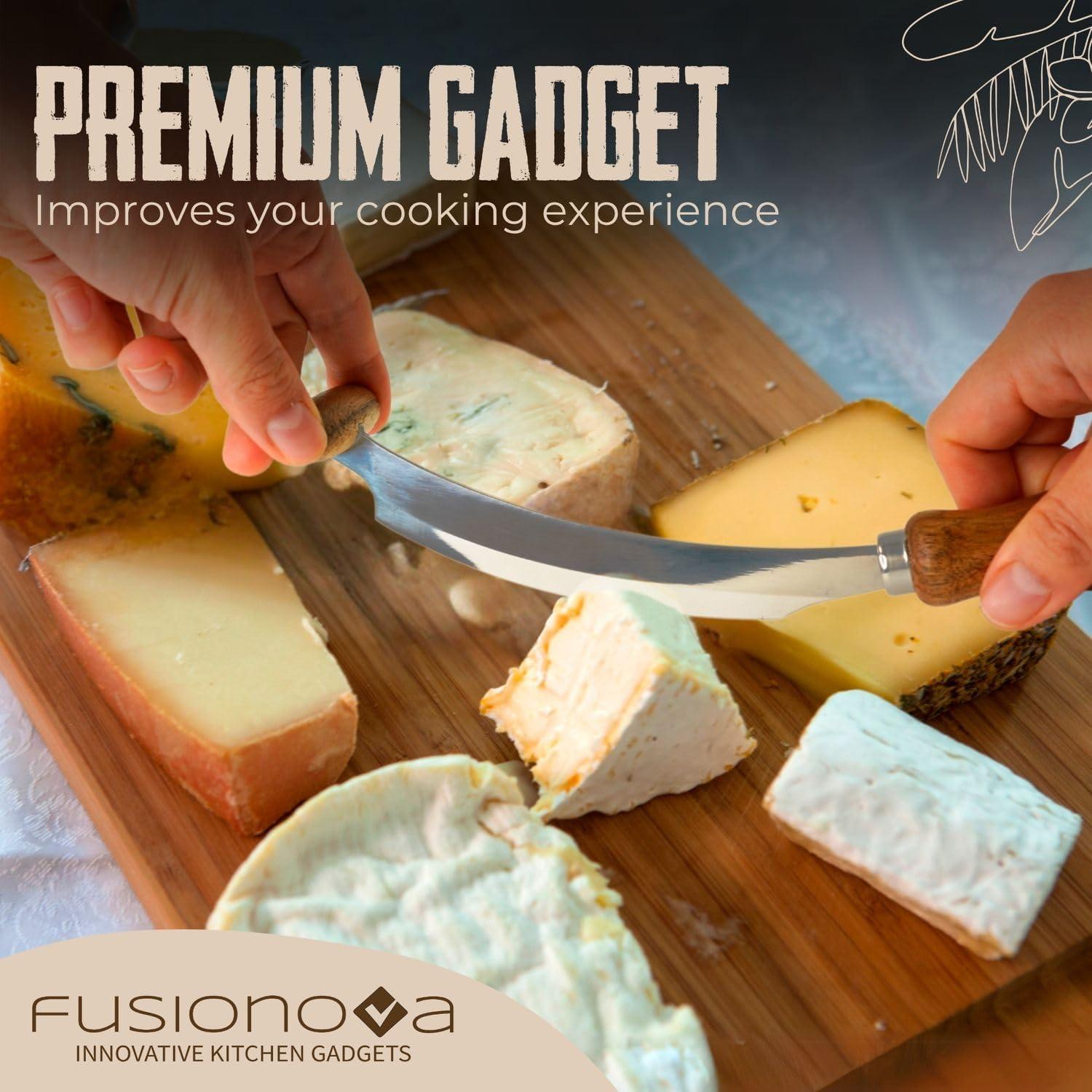Cuchillo de Queso Fusionova 10.9 cm Doble Mango Inoxidable