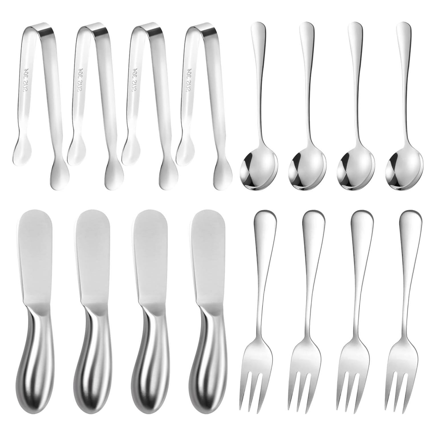 Juego de Cuchillos para Untar Mantequilla y Queso 16 Pzas Mlurcu