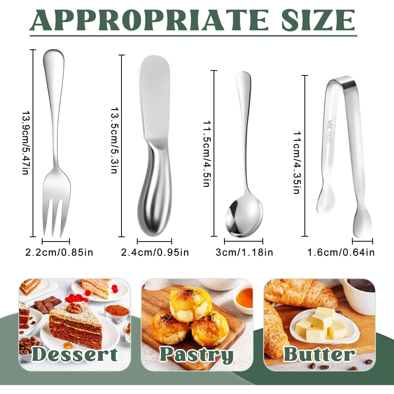 Juego de Cuchillos para Untar Mantequilla y Queso 16 Pzas Mlurcu