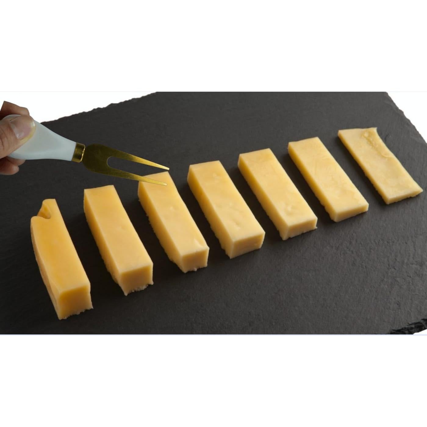 Juego de cuchillos de queso HSHQING 4 piezas dorados y mármol