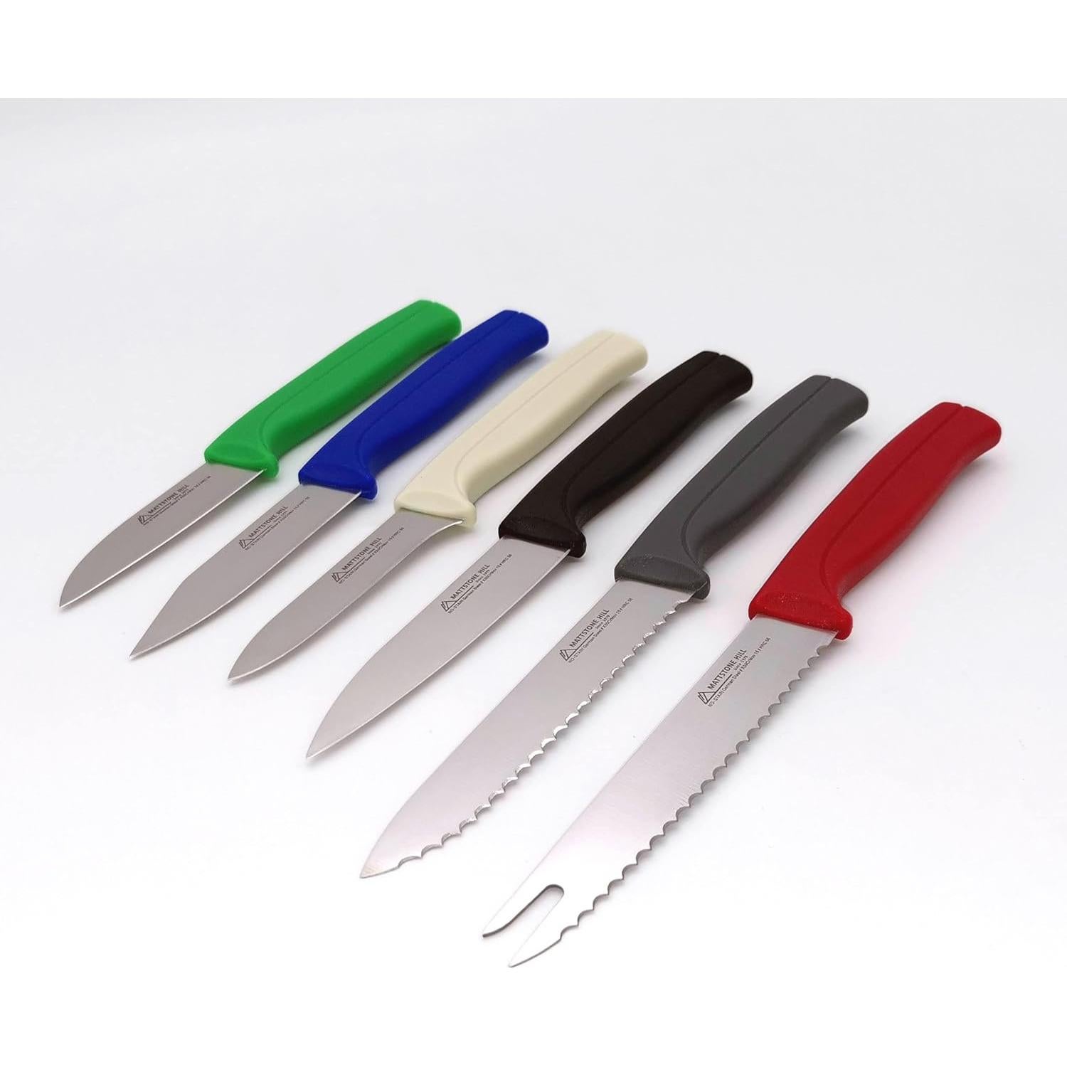 Cuchillo de Tomate MATTSTONE HILL 12.7 cm Acero Inoxidable Rojo