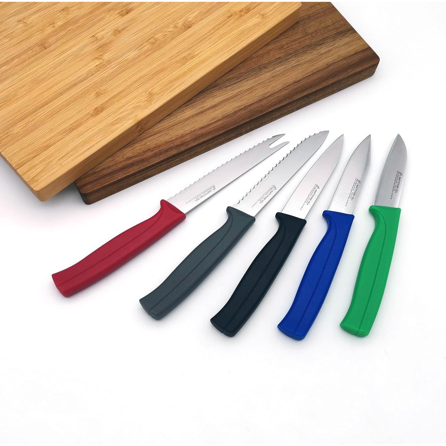 Cuchillo de Tomate MATTSTONE HILL 12.7 cm Acero Inoxidable Rojo